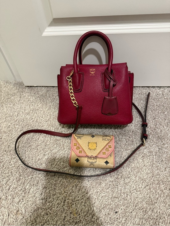 MCM Handbags - mcm Mini Milla Tote Burgundy